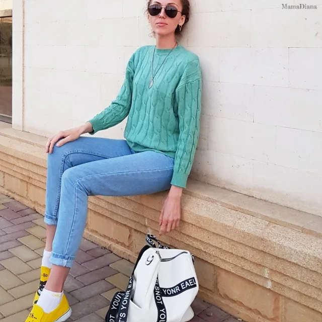 

2018 Autumn Winter New Korean Version Loose Thickened Rabbit Hair Lazy Wind Twist Women Sweet Female Sweater