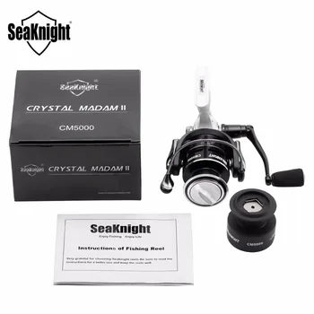 

Seaknight CMII Fishing Reel 2000 3000 4000 5000 5.5:1 9+1BB Max Drag 7KG-13KG Spinning Fishing Reel With Free Spare Spool