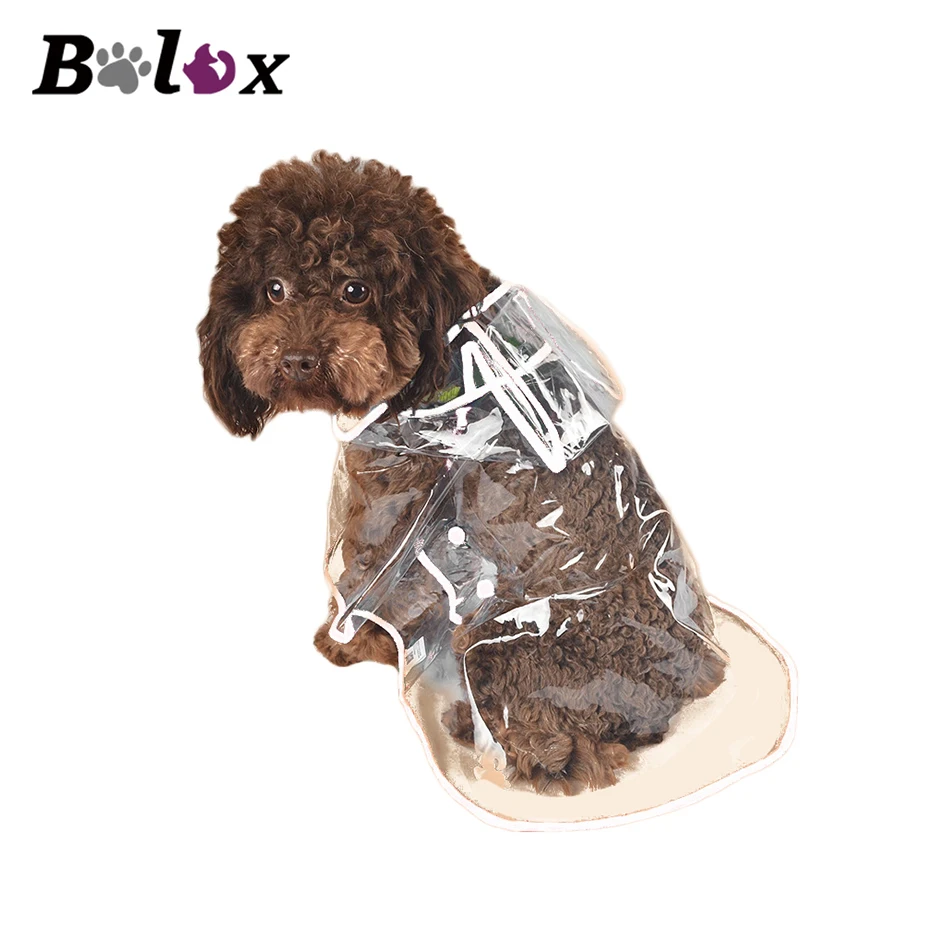 Dogs Transparent Raincoat Hooded PVC Material Jacket for Rain Waterproof Outdoor Dogs Coat Pet RaincoatsSmall Dogs Clothing