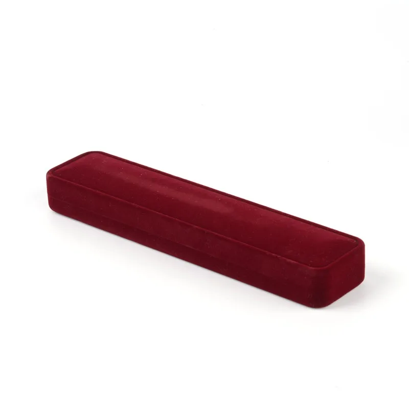 

Pandahall 10pc DarkRed Rectangle Velours Velvet Necklace Storage Boxes Size:21x4.4x2.8cm