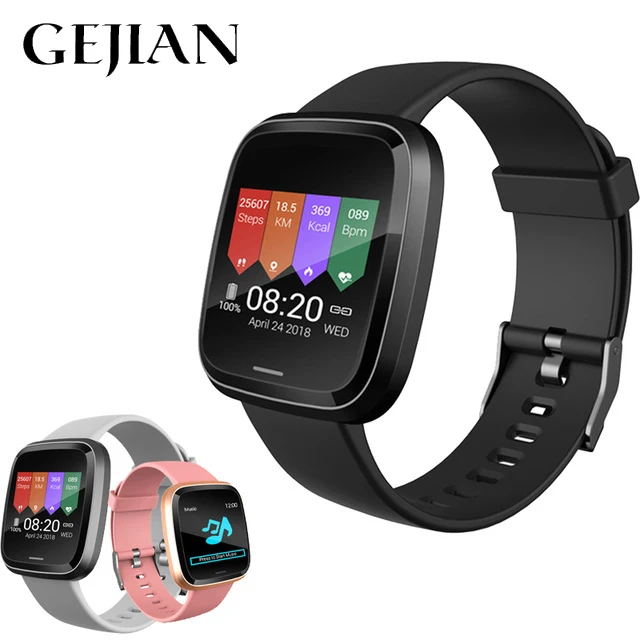 

GEJIAN 2019 smart bracelet waterproof motion measuring instrument for men women smart watch heart rate blood pressure monitor