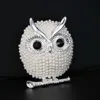 Broches de perles hibou broches animaux pour les femmes accessoires de fête décoration de mariage broche de bijoux de noël ► Photo 1/6