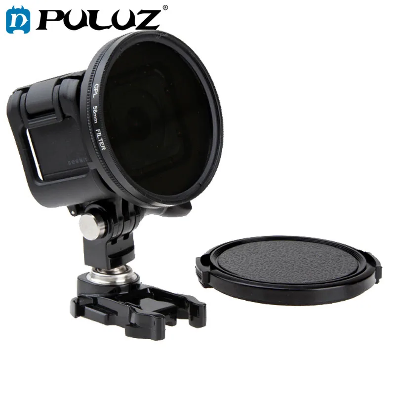 

PULUZ 58mm Round Circle CPL Lens Filter with Cap for GoPro HERO5 Session /HERO4 Session /HERO Session