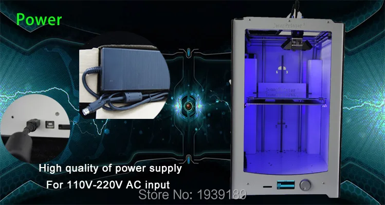 JennyPrinter3 Z360 двойной экструдер высокой точности и большого объема 3d принтер DIY KIT для UM2 Ultimaker 2+ расширенный