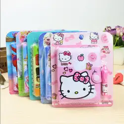 1 шт. Тетрадь рисунок «Hello Kitty» мультфильм маленькие желтые люди разнообразные подарочные Санта Клаус мультфильм блокнот записи Тетрадь