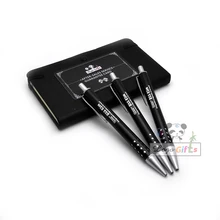 Дешевая выставка подарков на заказ бесплатно с вашей компанией бренд и логотип Качество Металлическая Ручка diy идеи для юбилея и мероприятий