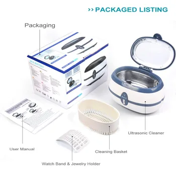 

GTSONIC Ultrasonic Cleaner 600ml 35W Ultrasonic Baths