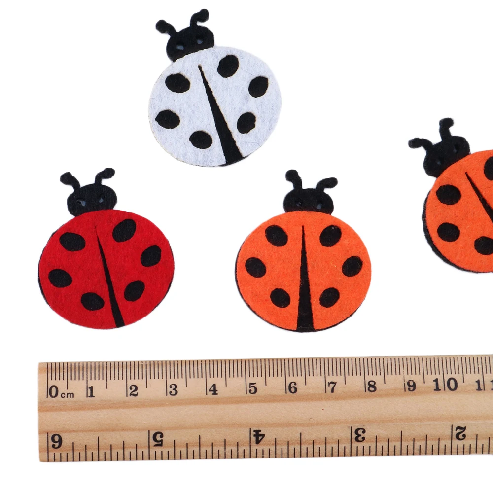 David accessories ladybug cherry snowman Christmas tree non-woven patch,DIY Halloween Decoration gift wrap,20Yc4261