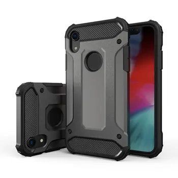 

100pcs/lot For iPhone 11 Pro Max XS Max XR Case,2 in 1 Full Protector TPU+PC Armor Case For iPhone 8 Plus 7 Plus 6S Plus SE 5S