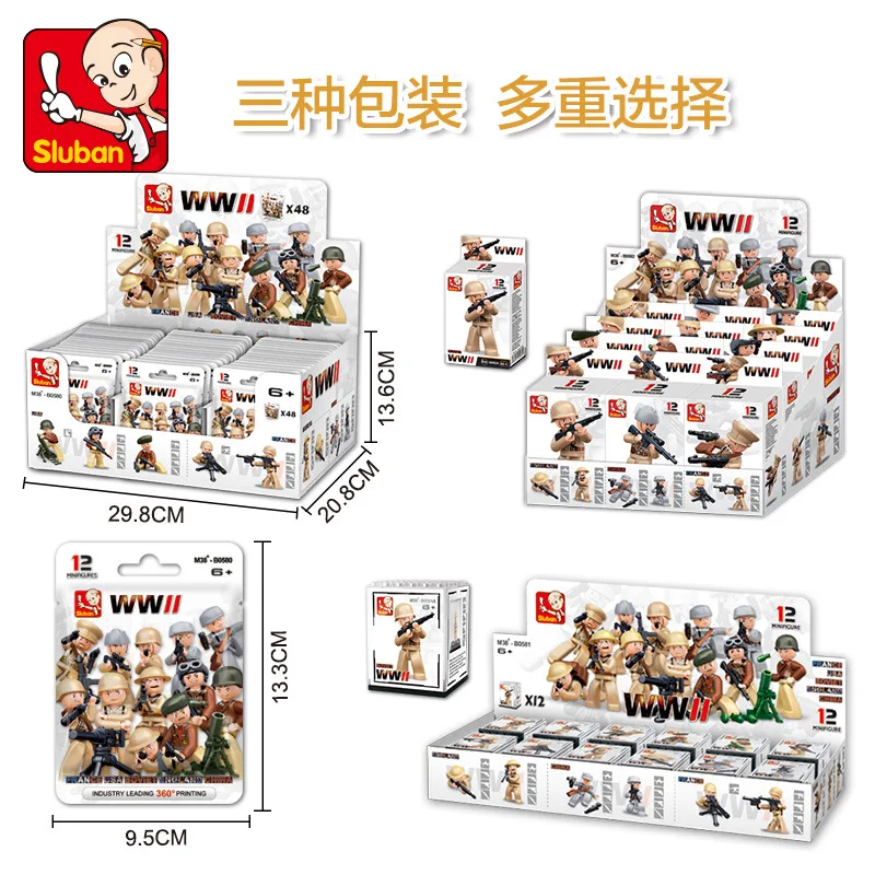 S Model Compatible with Lego B0580 16Pcs Soldier Models Building Kits Blocks Toys Hobby Hobbies For Boys Girls