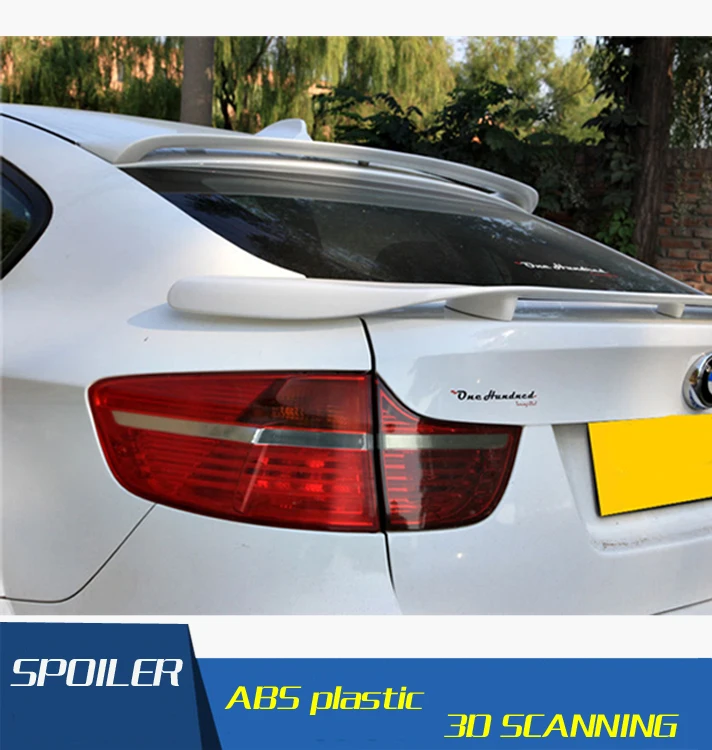 

For BMW X6 F16 Roof Spoiler High Quality ABS Material Car Rear Wing Primer Color Rear Spoiler For BMW X6 Roof Spoiler 2010-2014