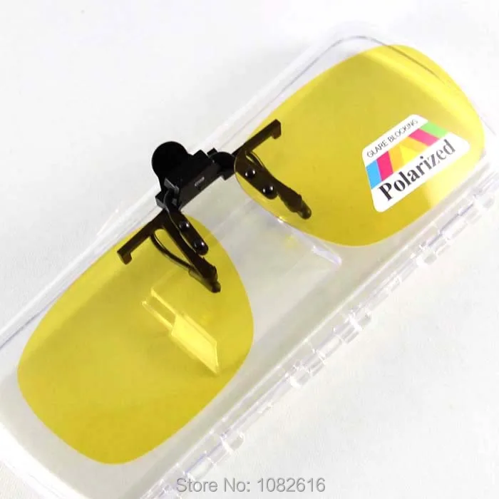 Можно откидывать клип на солнцезащитные очки поляризованные мужские Солнцезащитные очки женские желтые очки ночного видения очки от УФ Rui Hao бренд