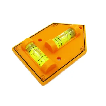 

(4 Pieces/lot) QASE Triangular Mini spirit level T type Level bubble vials Photo Frame Level Size 72x46mm