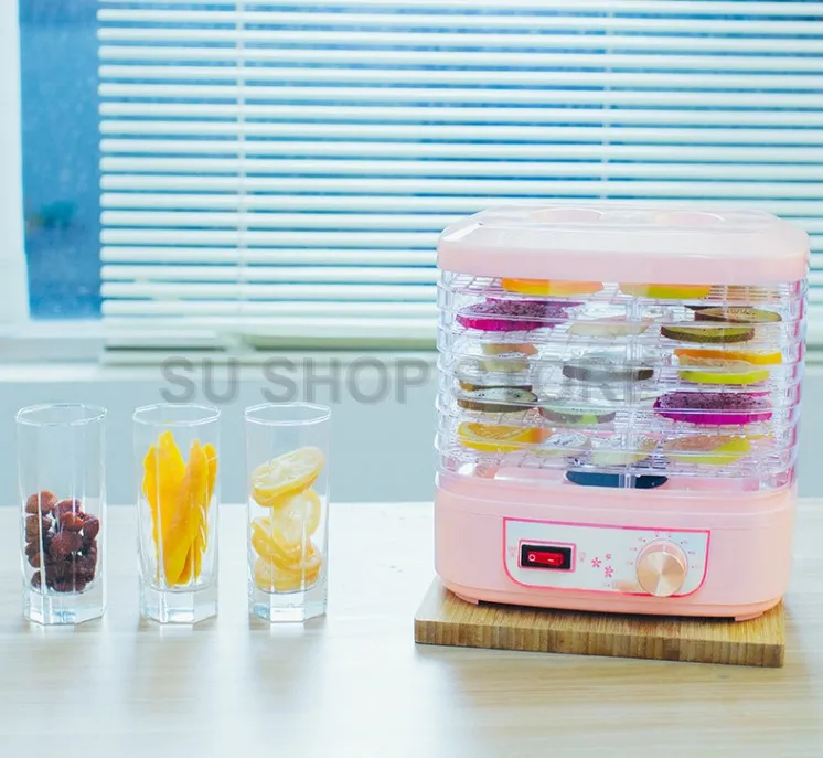 food Dryer with 5 trays Food Dehydrator Fruit Vegetable Herb Meat Drying Machine Pet Snacks 220V EU US UK AS