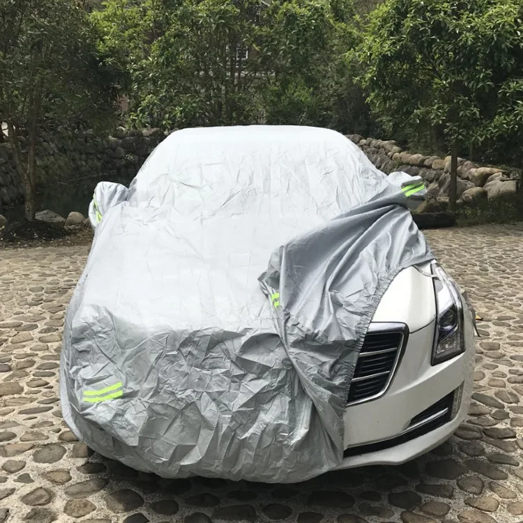 

Silver Universal Waterproof Thicken Case For Sunshade Snow Protection Dustproof PEVA Anti UV Scratch Resistant