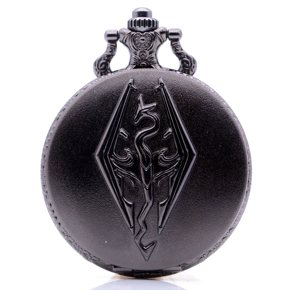 

New Fashion Color Dial Watch The Elder Scrolls V:Skyrim Quartz Pocket Watch Analog Pendant Necklace Mens Womens Fob Watches Gift