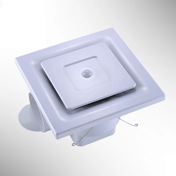 Us 77 57 12 Off 8 Inch Ceiling Fan Human Body Infrared Sensor Hole 210mm Bathroom Kitchen Bedroom Exhaust Fan Panel 250 250mm In Blowers From Tools