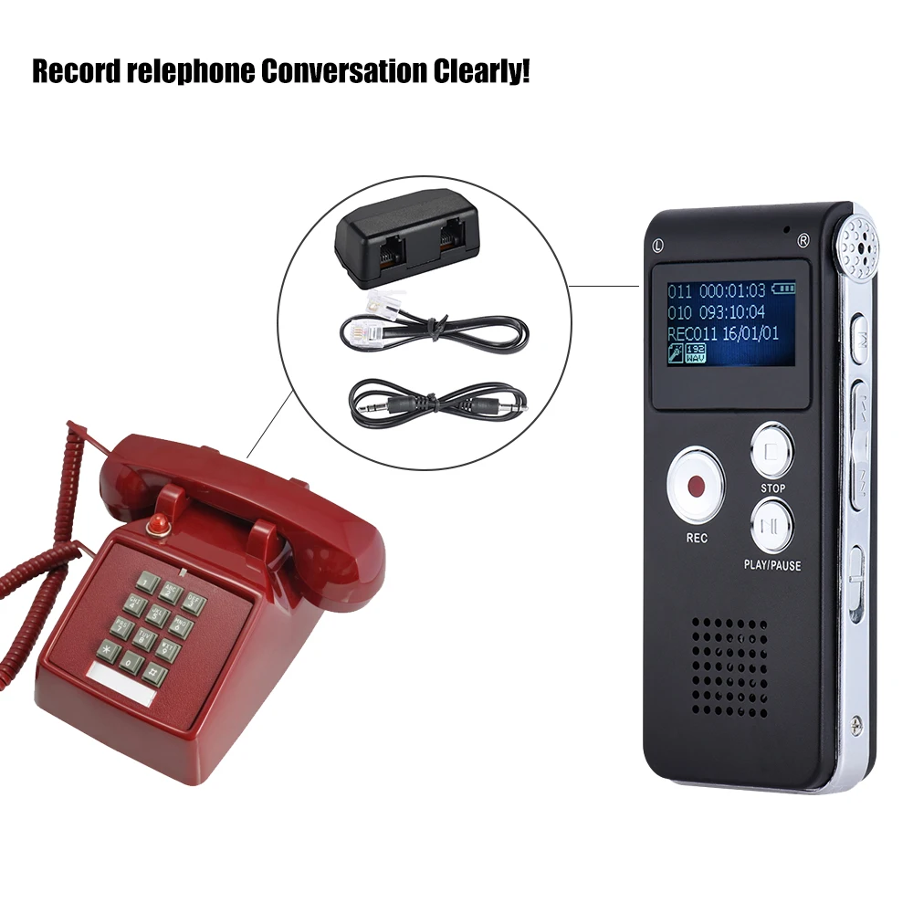 SK 012 8GB Диктофон USB Профессиональный диктофон цифровой Аудио с WAV MP3 плеером VAR