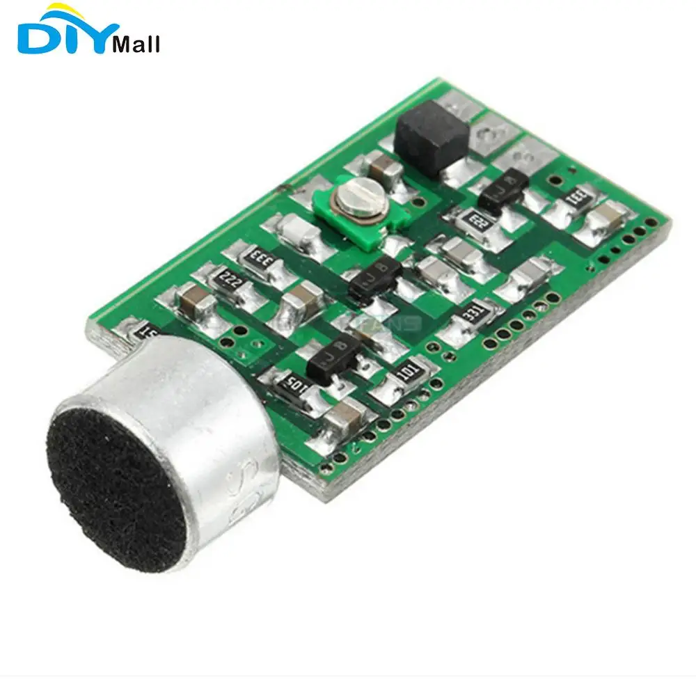 

DIYmall FM Transmitter Pickup Module Mini Wireless Microphone MIC Wireless Audio Transmitter FM Emission MIC Core Board V4.0