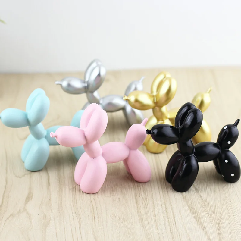 

Hot decoration decoration resin net red balloon dog Child fun party dessert cake balloon dog decoration Decoration 10*9.7cm