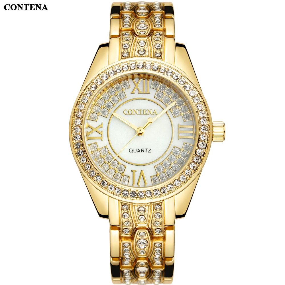 Vogue Golden Women Luxury Brand Wrist Watches Women's Casual Watch
