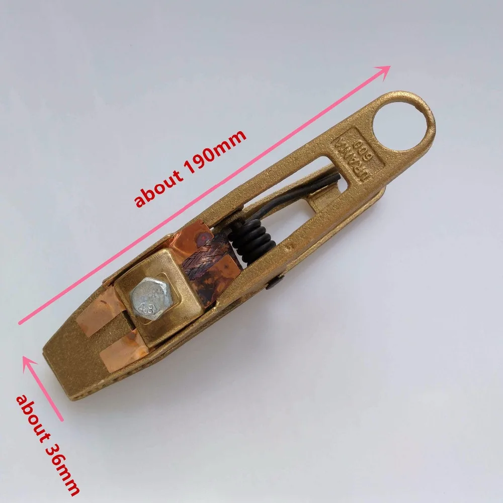 Сверхмощный сварочный зажим 600A латунь MMA MIG TIG сварочный аппарат Заземляющий зажим