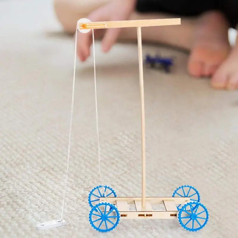 Гравитационная модель автомобиля DIY Детская игрушка образование научный эксперимент деревянная доска искусство ремесла DIY игрушки подарок для детей