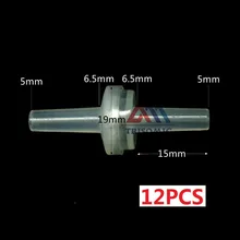 12 штук 5 мм одноходовой клапан Материал PP невозвратный клапан обратный клапан пружинный Тип фтороруббер для воды озона масла(для питья