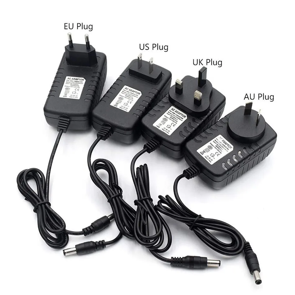 

led Power Adapter Supply DC5V 12V 24V 1/2/3/4/5/6/7/8/10A DC 12 V Volt Lighting Transformers LED Driver Power Adapter Strip Lamp