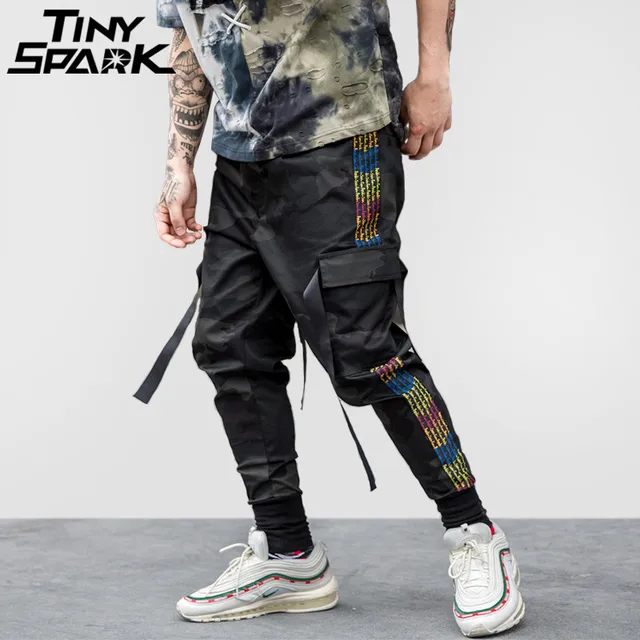 Buy Hip Hop Cargo Pant Streetwear Men Harem Pant Multi