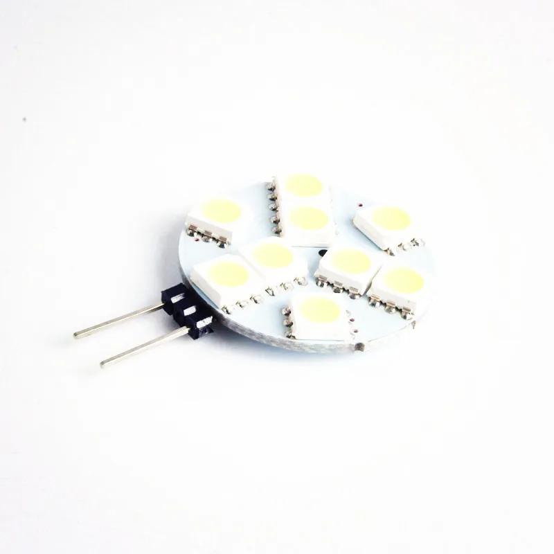 10 шт. G4 светодио дный 5050 9 SMD 9 светодио дный 360 градусов белый автомобиль морской Camper RV светодио дный света лампы переменного тока 12 В 3 Вт