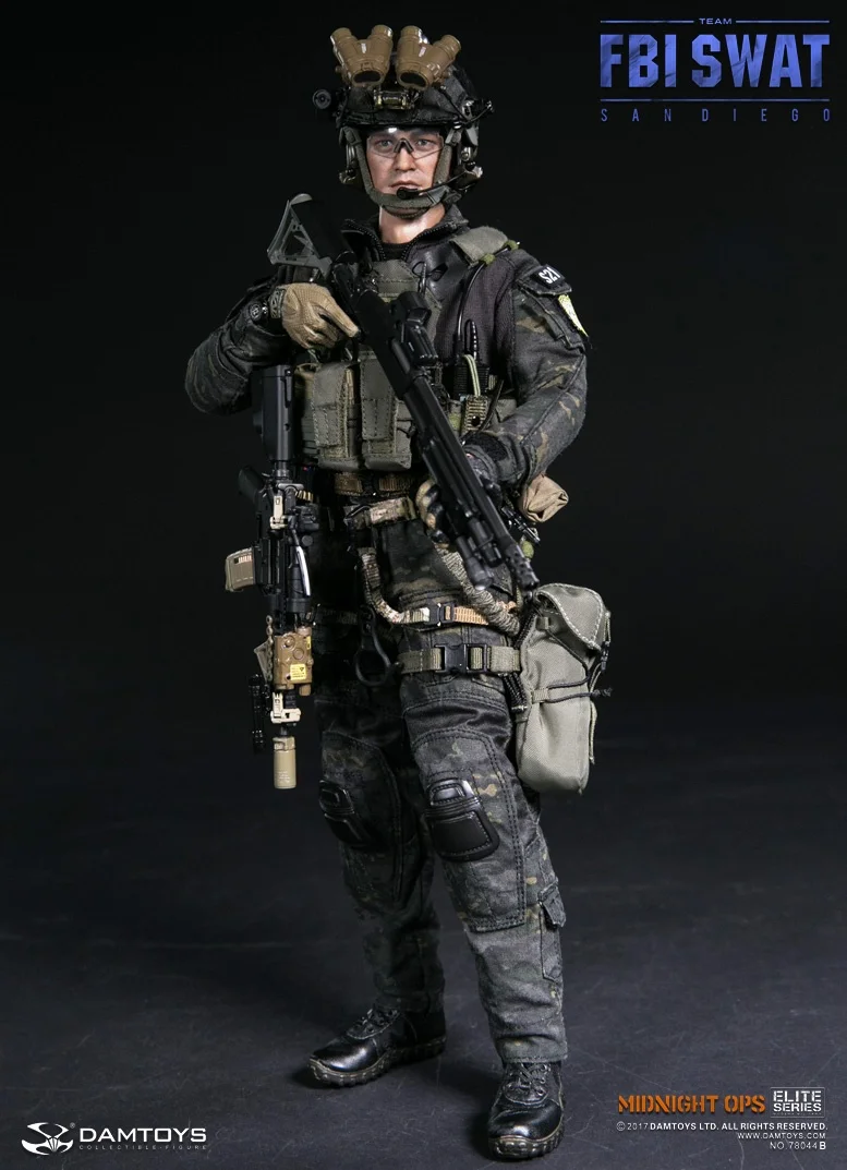 Плотина DAMTOYS 78044A/B 1/6 США FBI SWAT Коллекция фигурка для фанатов подарок на праздник