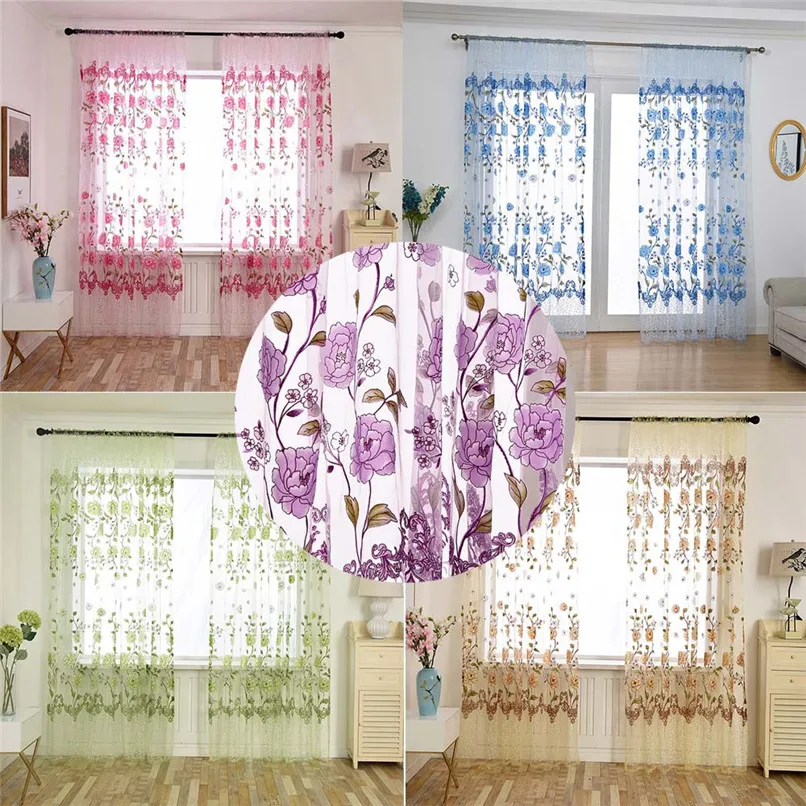 Leaves Sheer Curtain (3)