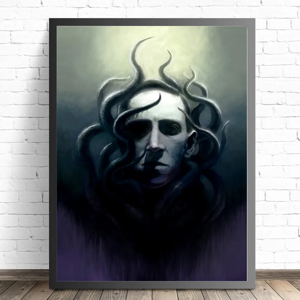 HP Lovecraft Surreal плакаты портреты и принты настенная живопись на холсте для украшения