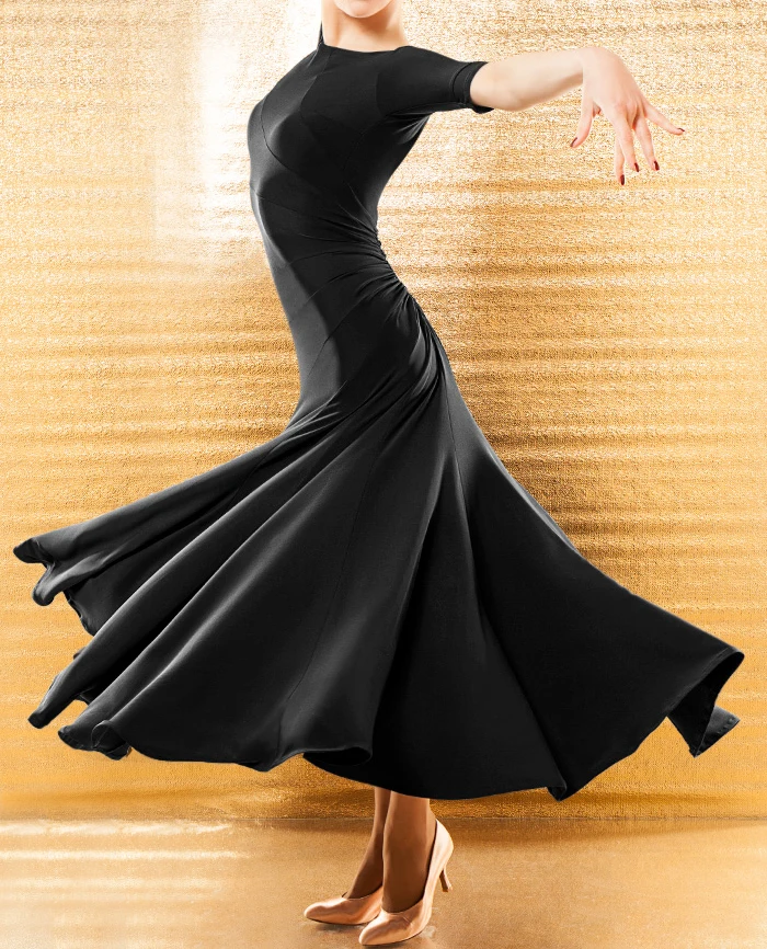10 цветов,, черный/фиолетовый/розовый бальный вальс, танго, фламенко, платья, современные юбки для танцев, половина рукава, цельнокроеное платье