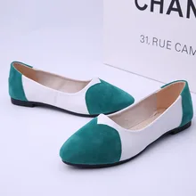 Небольшой с открытым носком обувь из замши круглый плоский с низкой обуви Цвет ткань Shoes6.15