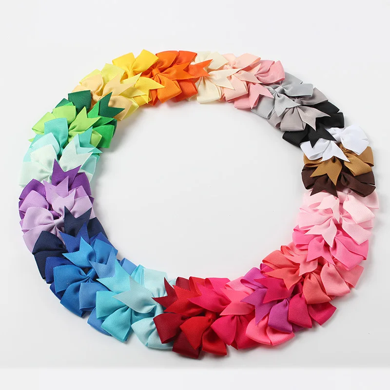 baby headband Yundfly 20pcs/lot Baby Girls Ribbon Bow Clips Hairpins Alligator Metal Hair Bows Clip Headwear Hairbows Hair Accessories designer baby accessories