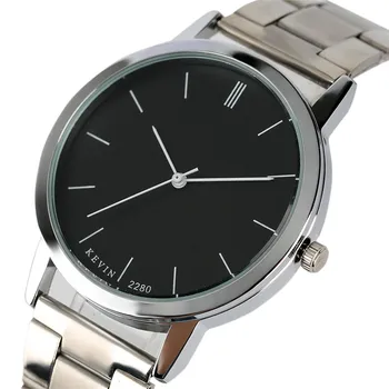 

Brand New KEVIN Modern Mens Watch Luxury Stainless Steel Band Clock Casual Business Quartz Men Wrist Watch Relogio Masculino HOT