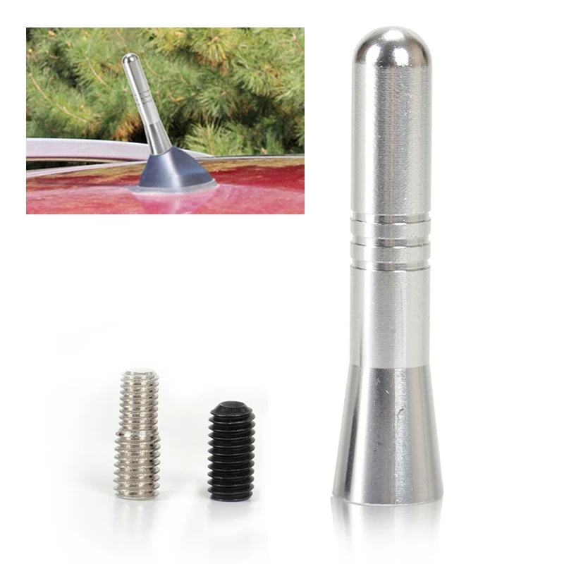

1* Silver Car Auto Aerial Short Antenna For Ford Focus Fiesta Explorer Transit