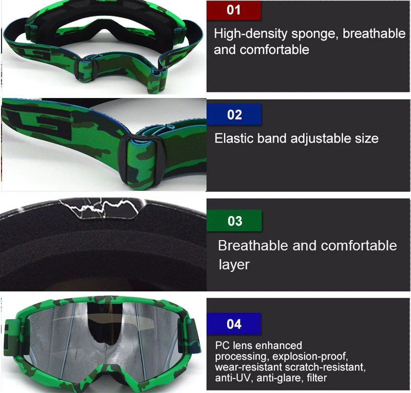 Evamosa OTG очки для мотокросса внедорожные грязеотталкивающие очки для горного велосипеда эндуро пылезащитные очки мотоциклетные солнцезащитные очки шлем очки маска
