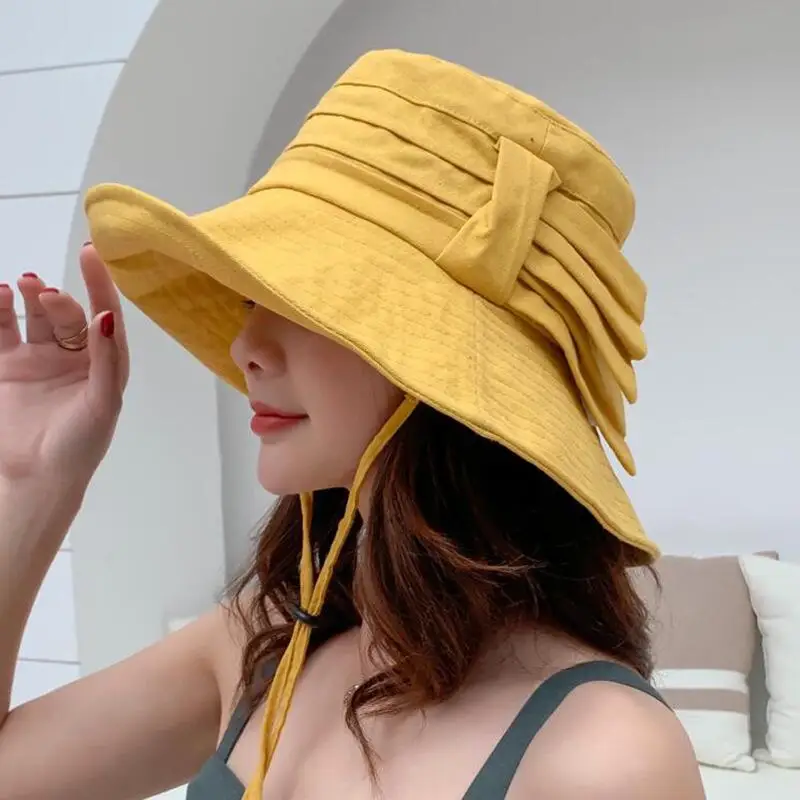 

SUOGRY Fisherman Cap Foldable Big Bucket Hats with a wide brim New Summer wind-proof Sun Hats UPF 50+ UV Protection Fishing Hat