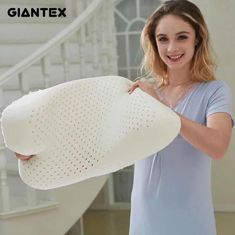 GIANTEX латексная подушка Массажная подушка для сна Ортопедическая подушка kussens Oreiller Almohada Шейная подушка с памятью