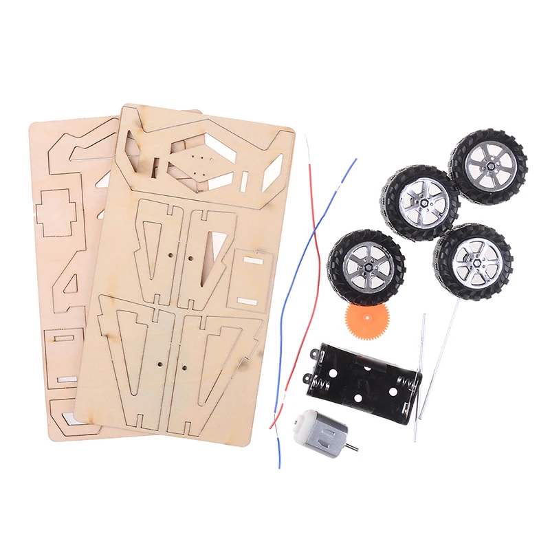 

DIY Gear Drive Mechanical Model Building Kits Wood Assembly Car Toys Gift Interactive Educational Toy for Children