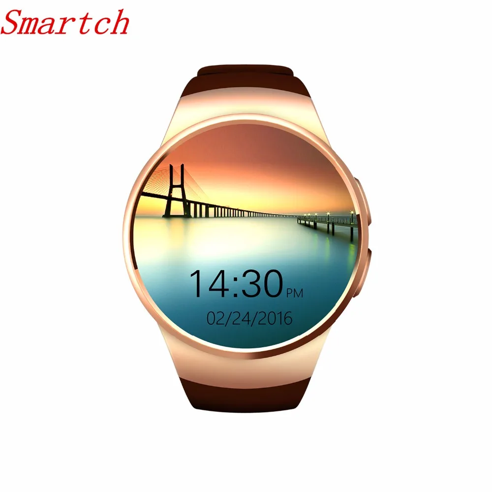 Smartch KW18 Смарт-часы sim-tf MTK2502 монитор сердечного ритма Smartwatch Сенсорный экран bluetooth наручные часы для apple IOS и android