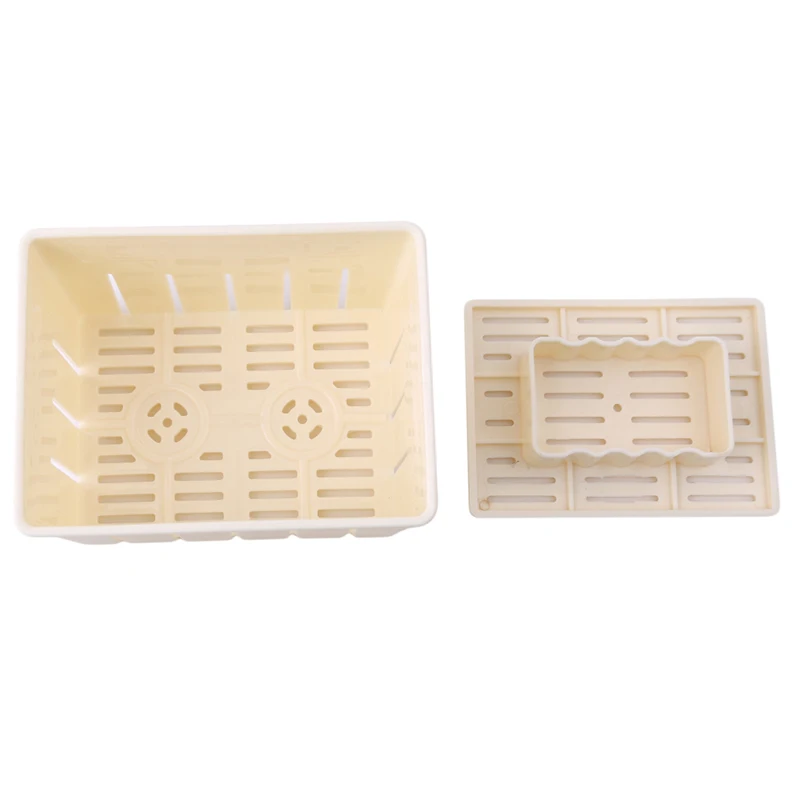Hot DIY Plastic Tofu Press Mould Homemade Tofu Mold Soybean Curd Tofu Making Mold With Cheese Cloth Kitchen Cooking Tool Set - Image 5
