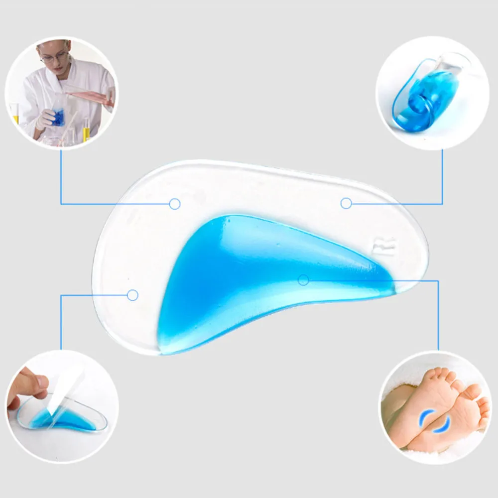 Малыш Плоскостопие Арка корректор ортопедических Поддержка обуви стельки силиконовый колодки Подушка Горячая 1 пара