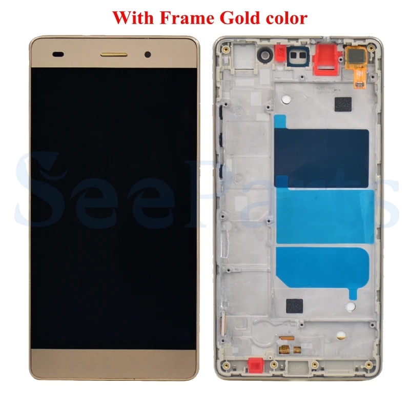 Huawei P8 Lite ЖК-дисплей сенсорный экран дигитайзер для 5," huawei P8 Lite ЖК с рамкой P8Lite ALE L04 L21 замена экрана