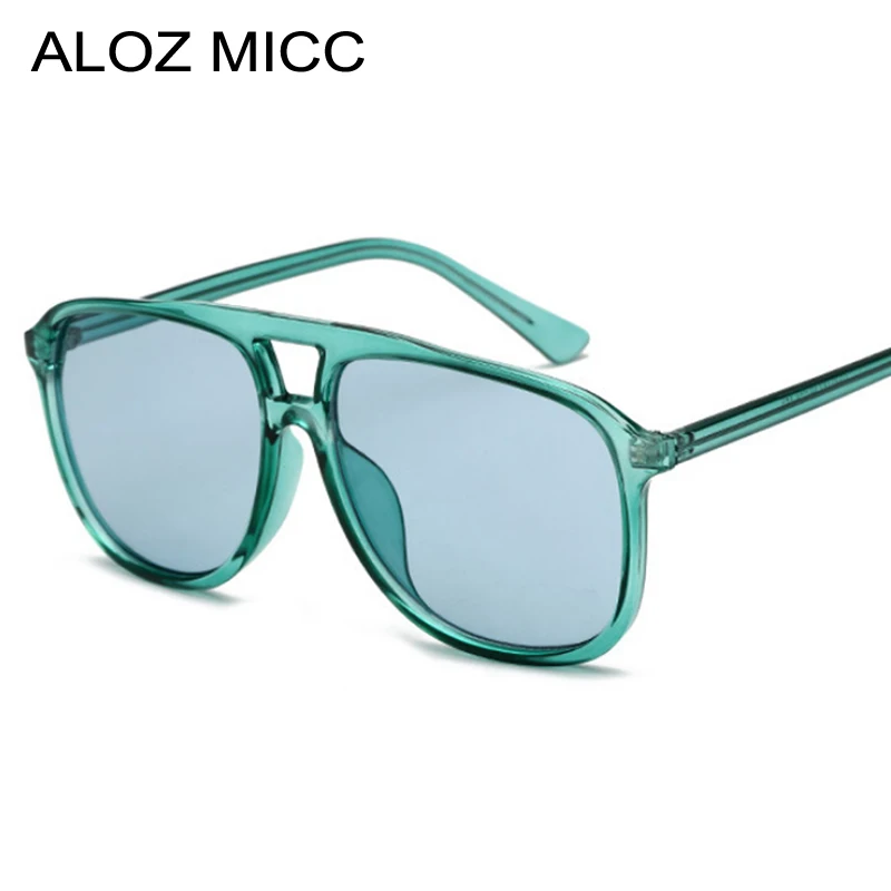 Мужские и женские большие очки ALOZ MICC солнцезащитные из ацетата карамельных