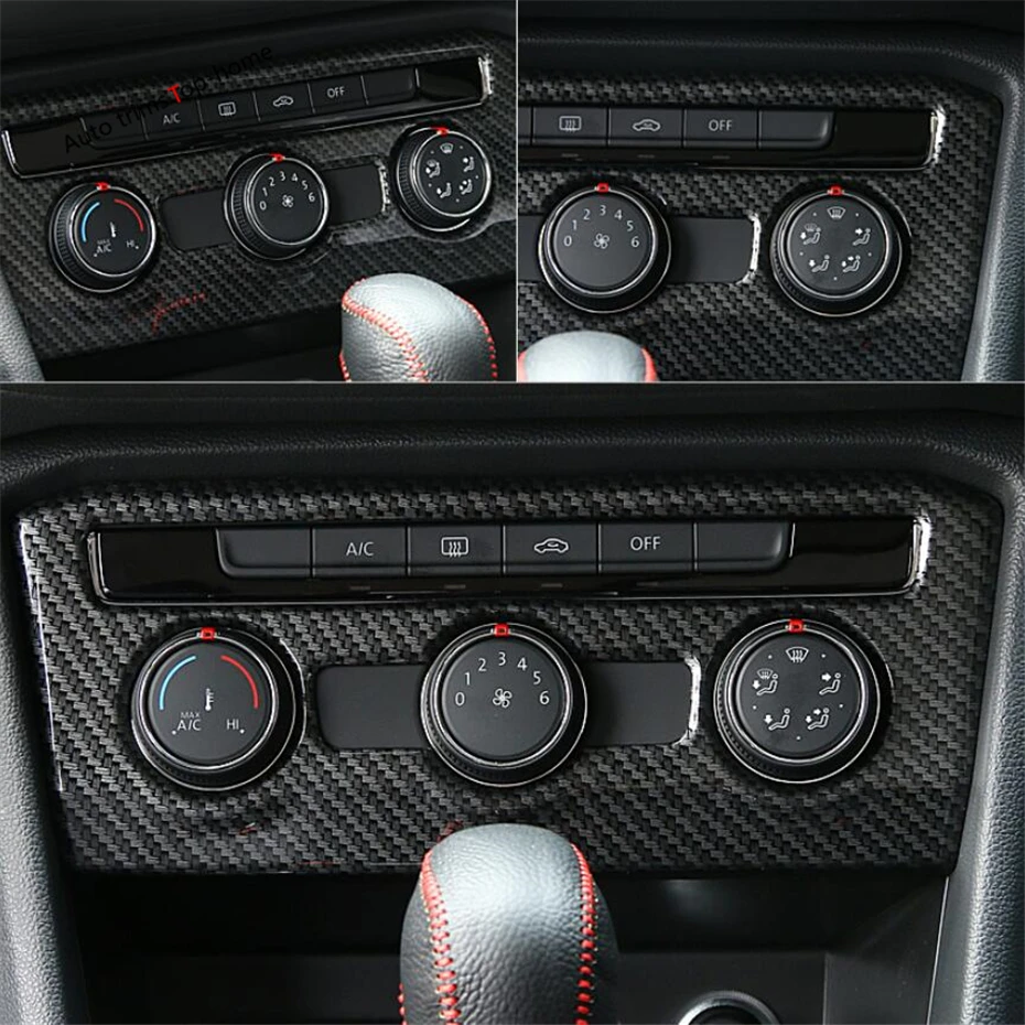 

Yimaautotrims Central Multimedia Panel Control Air Condition Switch Cover Fit For Volkswagen Tiguan MK2 2016 - 2019 Interior Kit