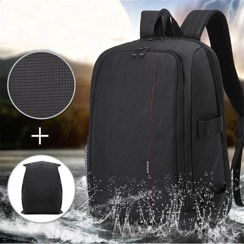 Waterproof DSLR Backpack Video Digital DSLR Camera Bag Multi-functional Outdoor Camera Photo Bag Case for Nikon Canon DSLR Lens cute camera bags